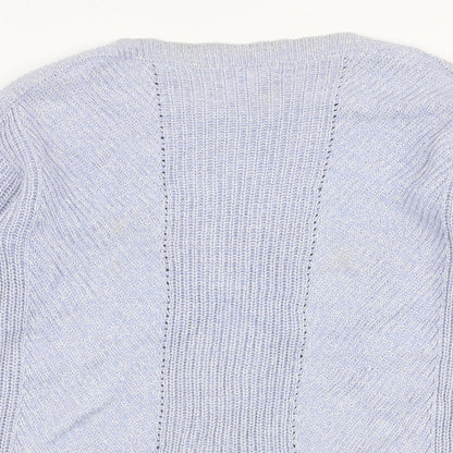 Womens UK Size S Marks and Spencer Blue Pullover Jumper