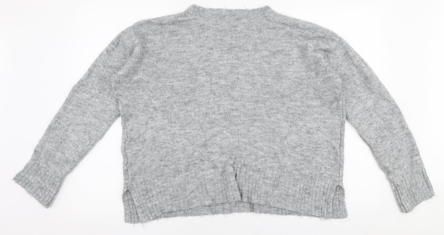 Womens UK Size S Lefties Grey Pullover Jumper