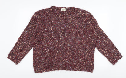 Womens UK Size 16 Marks and Spencer Red Pullover Jumper