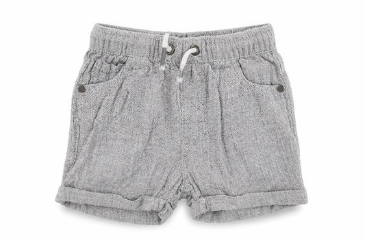 NEXT Boys Grey  Linen Cropped Trousers Size 12-18 Months  Pullover