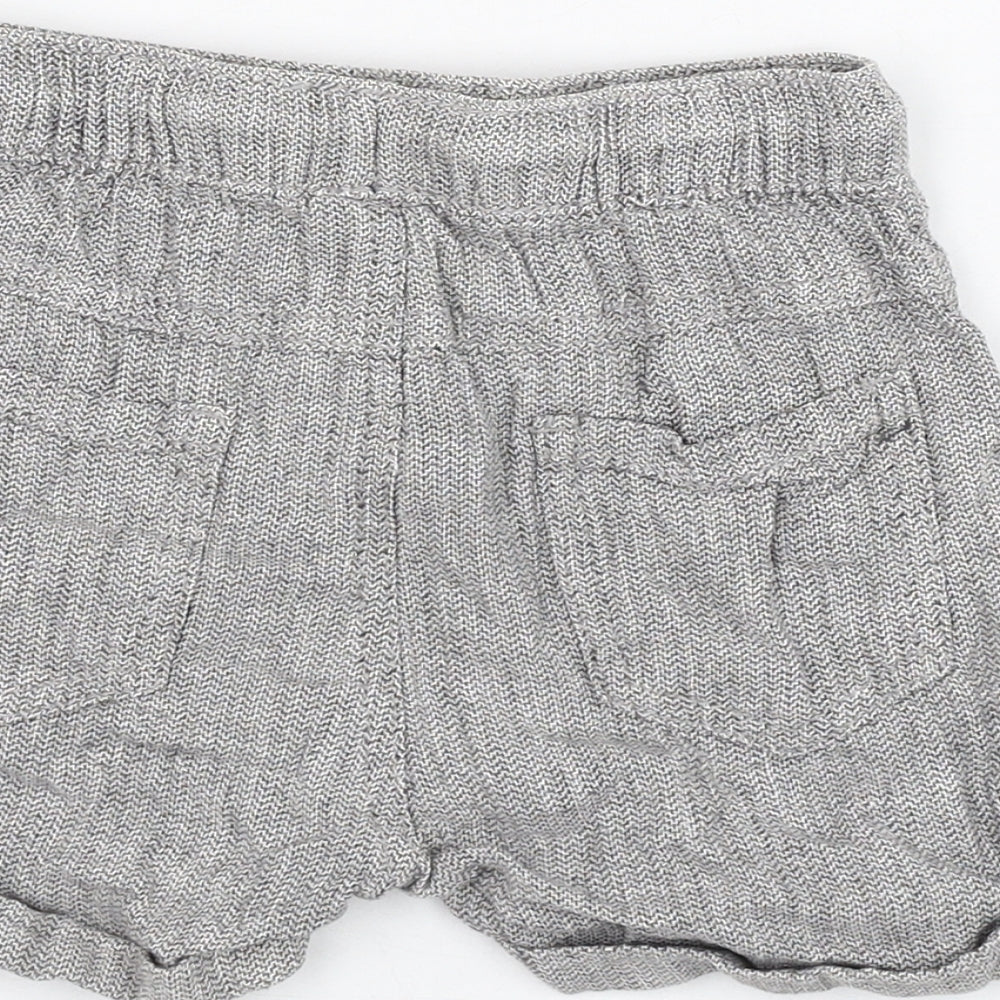 NEXT Boys Grey  Linen Cropped Trousers Size 12-18 Months  Pullover