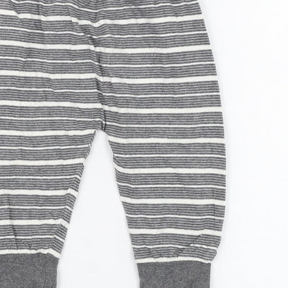 Lucy & Sam Boys Green Striped Cotton Jogger Trousers Size 9-12 Months  Pullover