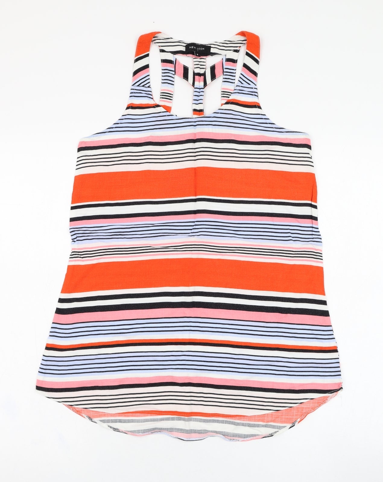 Womens UK Size 8 New Look Multicoloured Basic Tank