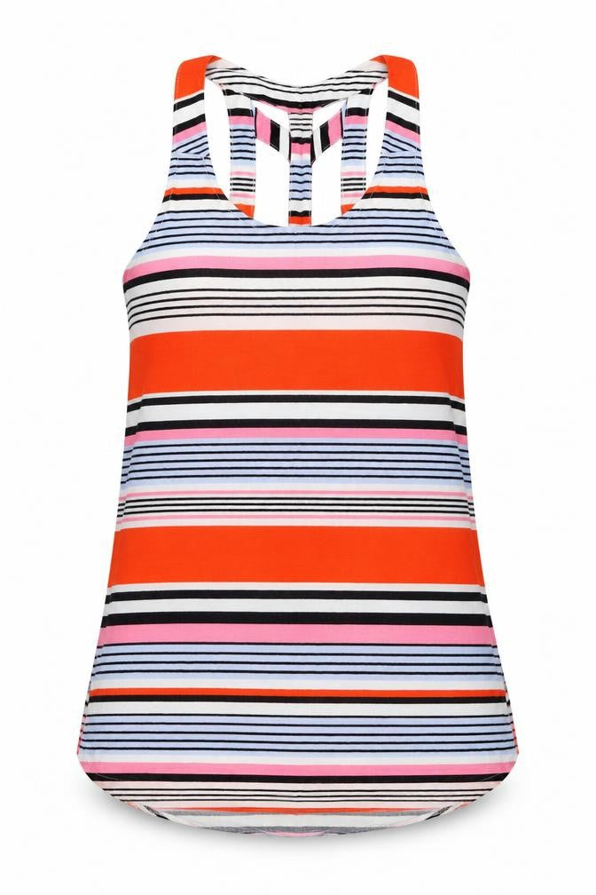 Womens UK Size 8 New Look Multicoloured Basic Tank