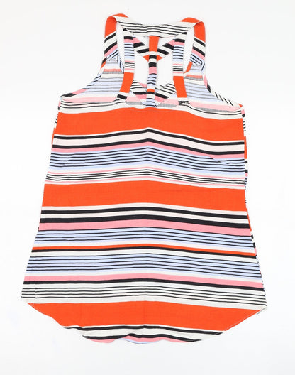 Womens UK Size 8 New Look Multicoloured Basic Tank