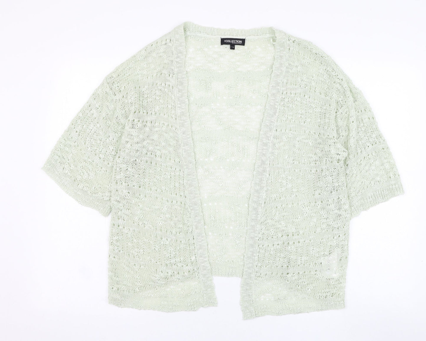 Womens UK Size 12 Debenhams Green Cardigan Jumper