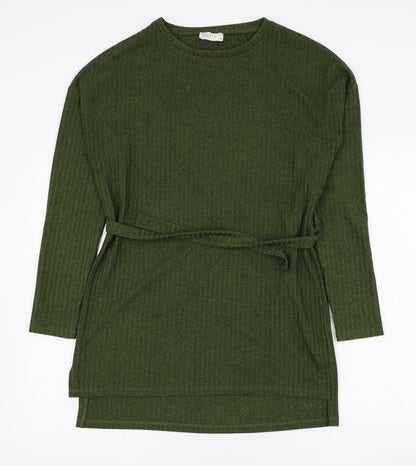 Womens UK Size 8 Papaya Green Pullover Jumper