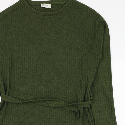 Womens UK Size 8 Papaya Green Pullover Jumper
