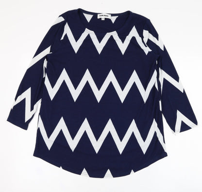 Womens UK Size 10 Gerard Blue Tunic Blouse