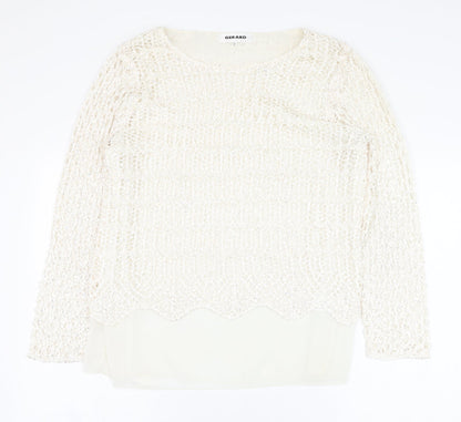 Womens UK Size S Gerard Ivory Basic Blouse