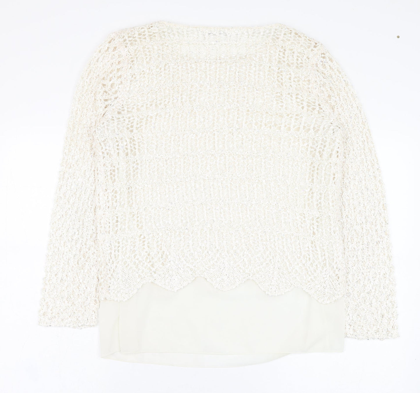 Womens UK Size S Gerard Ivory Basic Blouse