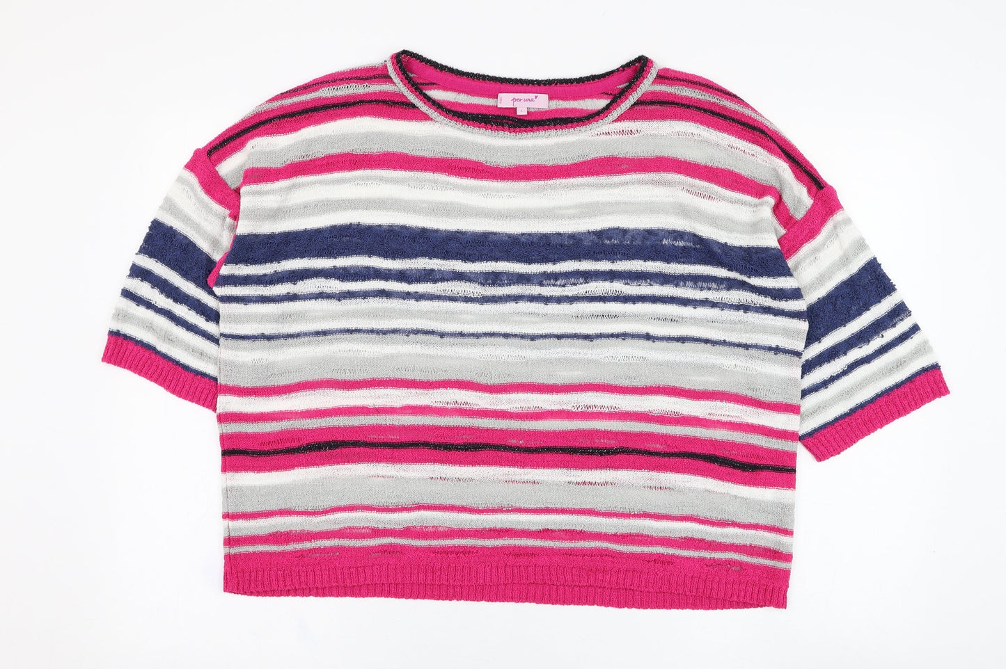 Womens UK Size L Marks and Spencer Pink Pullover Jumper