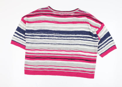 Womens UK Size L Marks and Spencer Pink Pullover Jumper