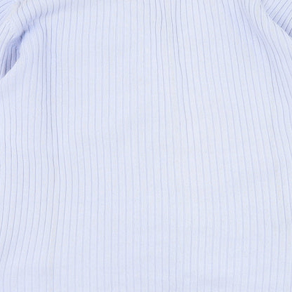 DASH Womens Blue V-Neck  Polyester Cardigan Jumper Size 14