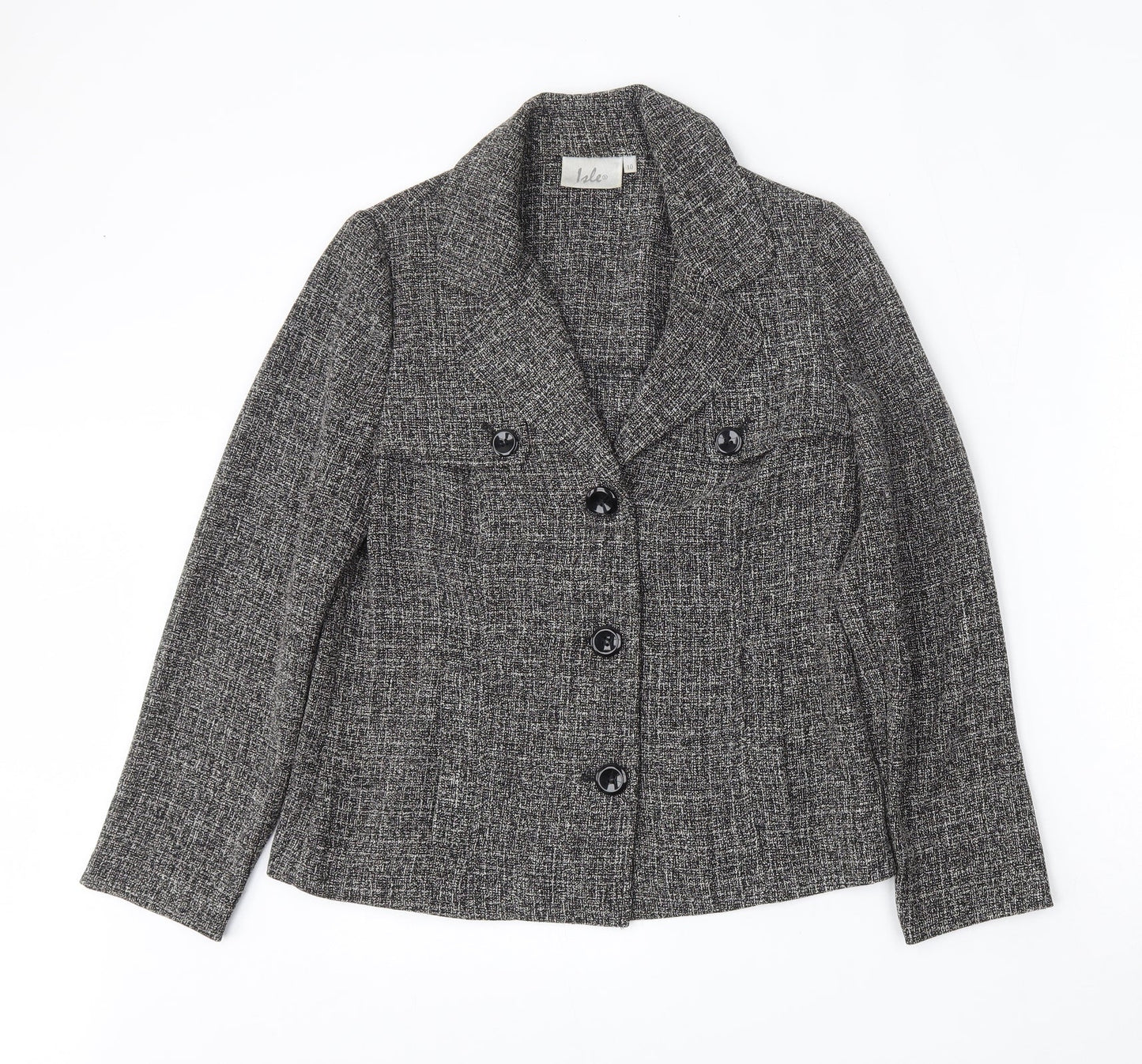 Womens UK Size 10 Isle Regular Grey Blazer