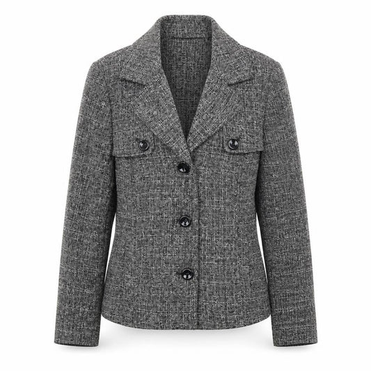 Womens UK Size 10 Isle Regular Grey Blazer