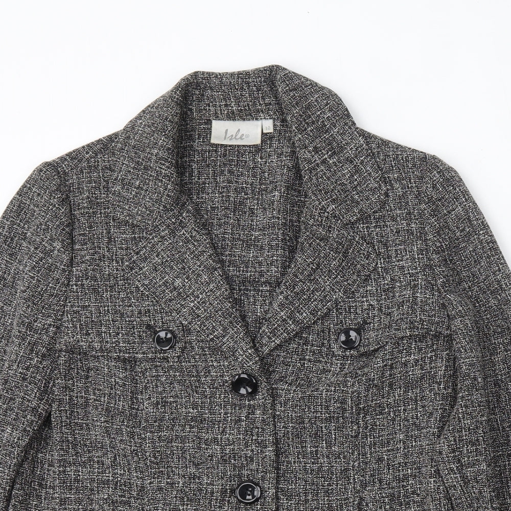 Womens UK Size 10 Isle Regular Grey Blazer