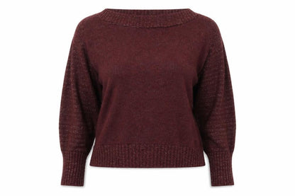 Peacocks Womens Red Round Neck  Acrylic Pullover Jumper Size 10