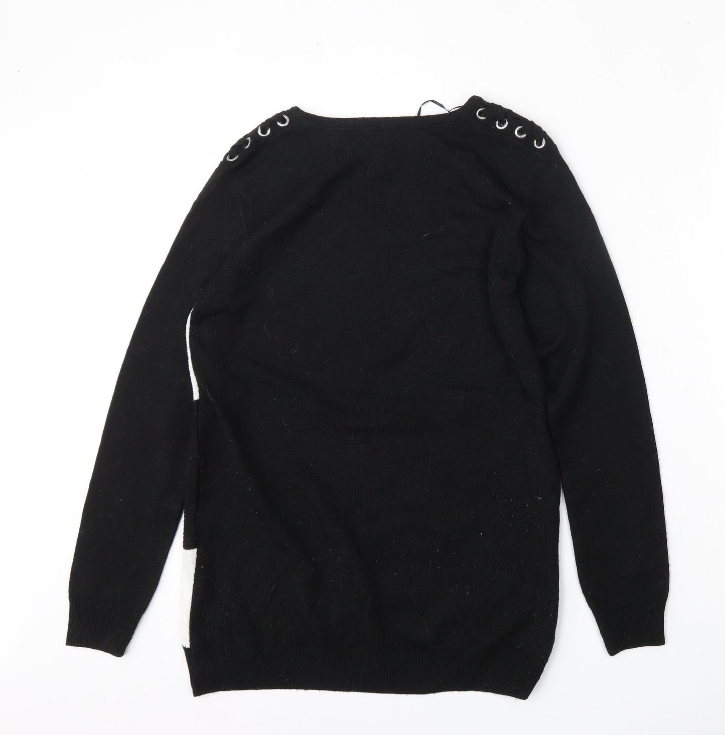 F&F Womens Multicoloured Round Neck  Acrylic Pullover Jumper Size 6