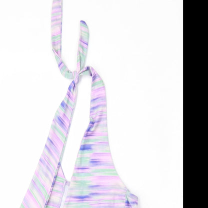 Womens UK Size 6 PRETTYLITTLETHING Multicoloured Basic Blouse