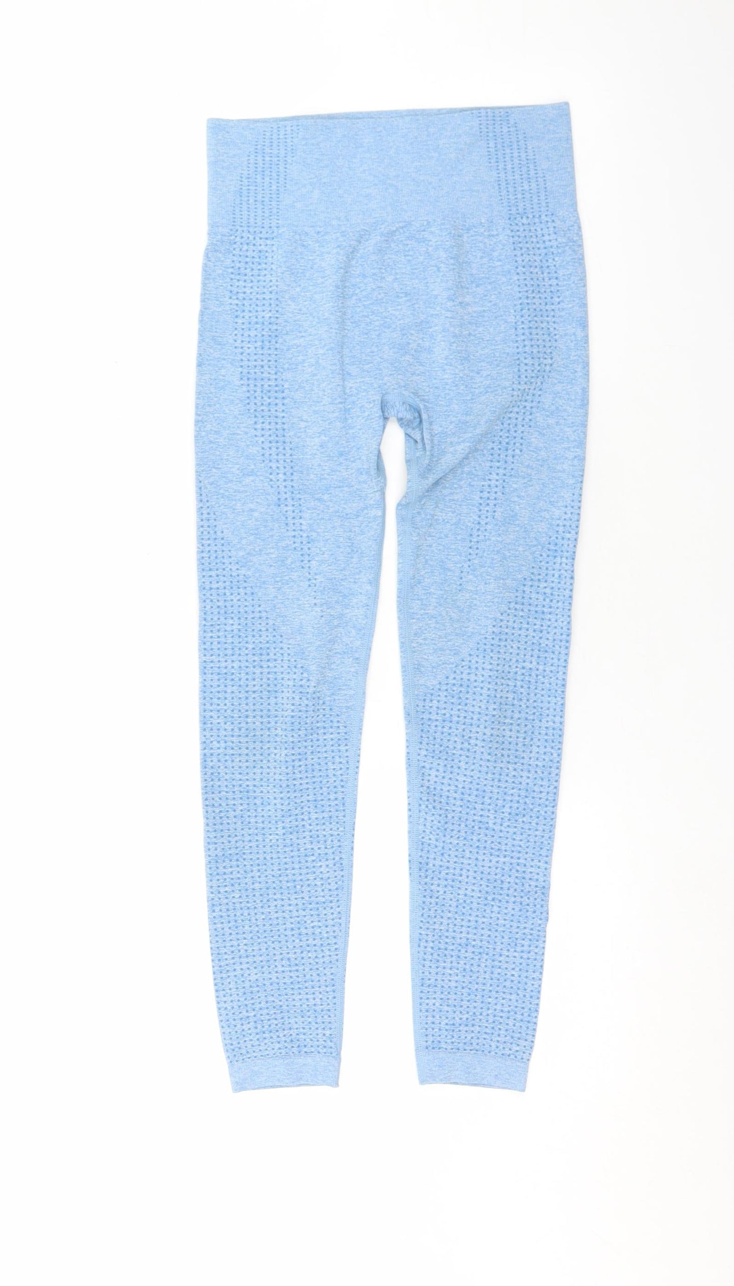 Preworn Womens Blue Flecked Polyimide Capri Leggings Size S L20.5 in Extra-Slim