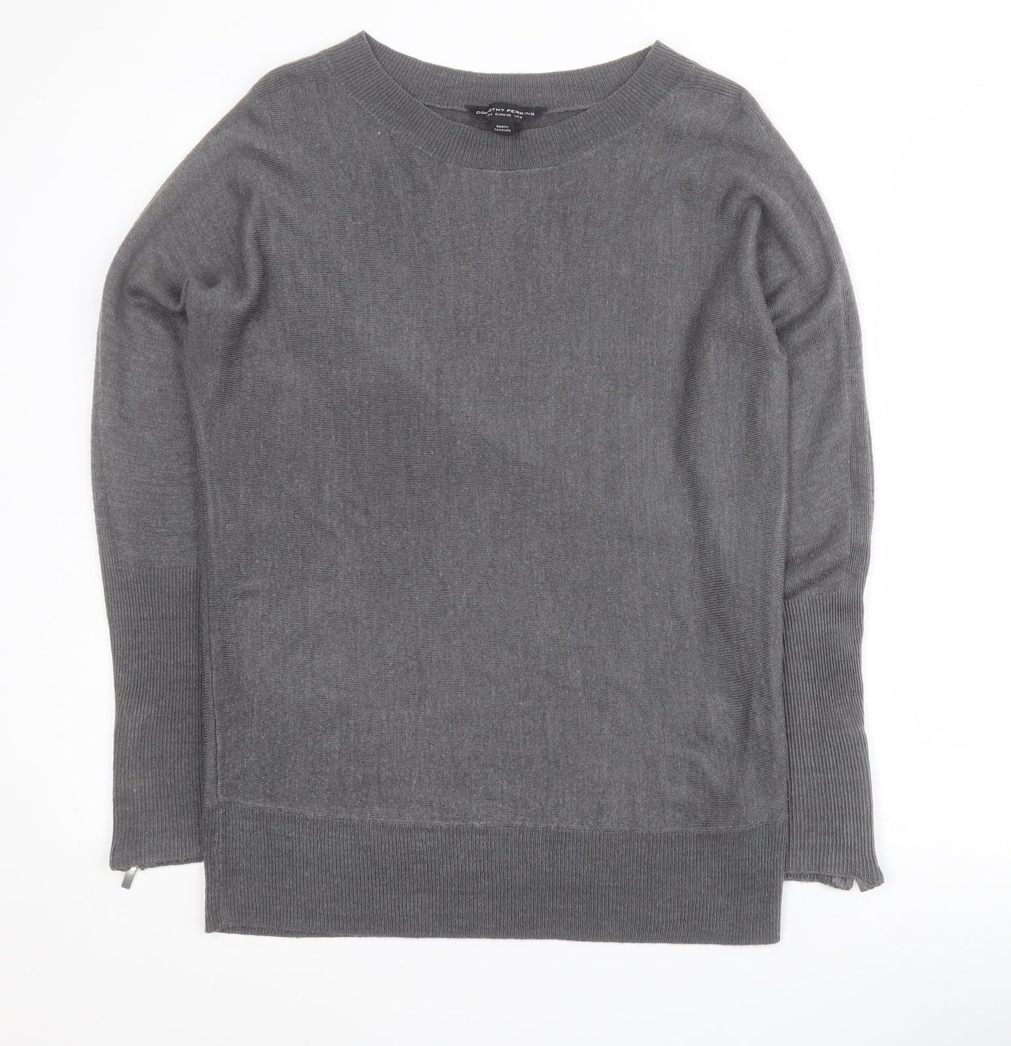 Womens UK Size 8 Dorothy Perkins Grey Pullover Jumper