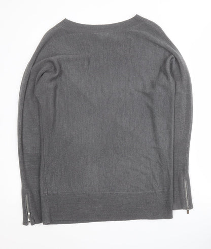 Womens UK Size 8 Dorothy Perkins Grey Pullover Jumper