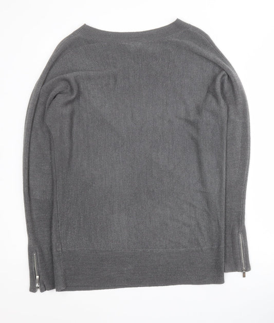 Womens UK Size 8 Dorothy Perkins Grey Pullover Jumper