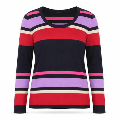 Womens UK Size 14 Savoir Multicoloured Pullover Jumper