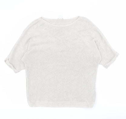 Womens UK Size S H&M Beige Pullover Jumper