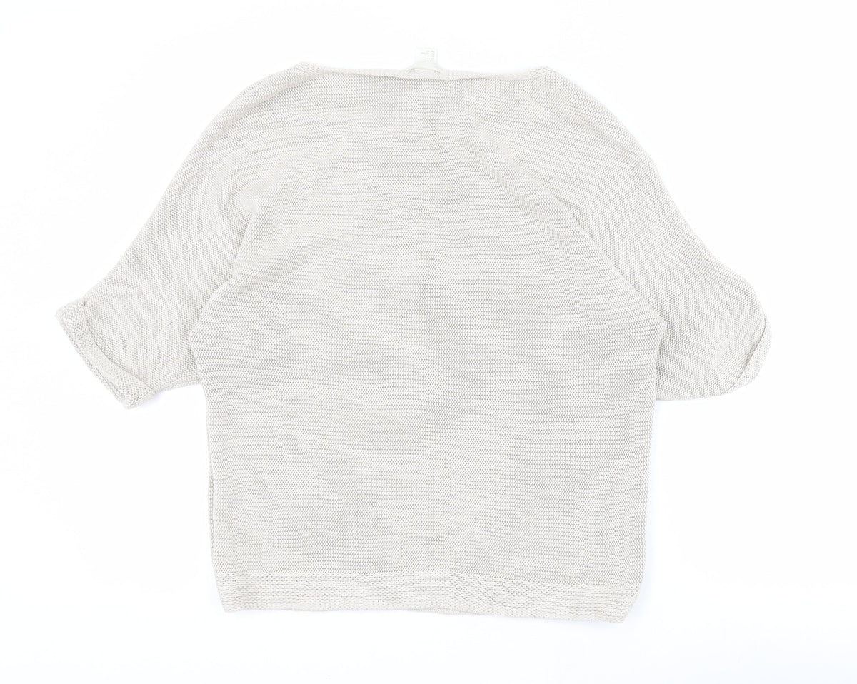 Womens UK Size S H&M Beige Pullover Jumper