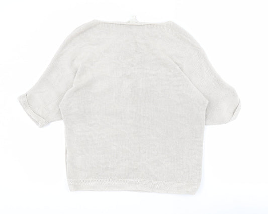 Womens UK Size S H&M Beige Pullover Jumper