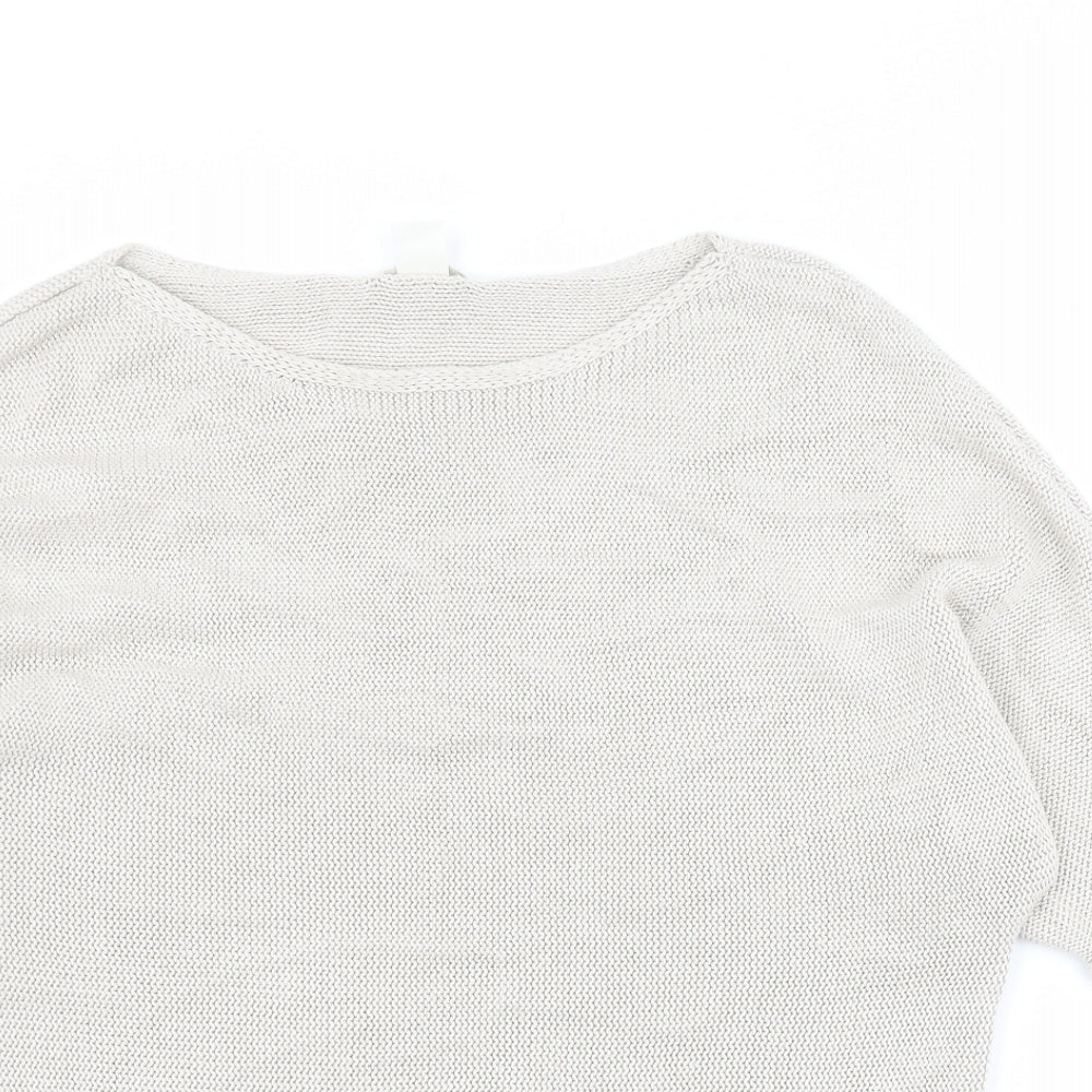 Womens UK Size S H&M Beige Pullover Jumper