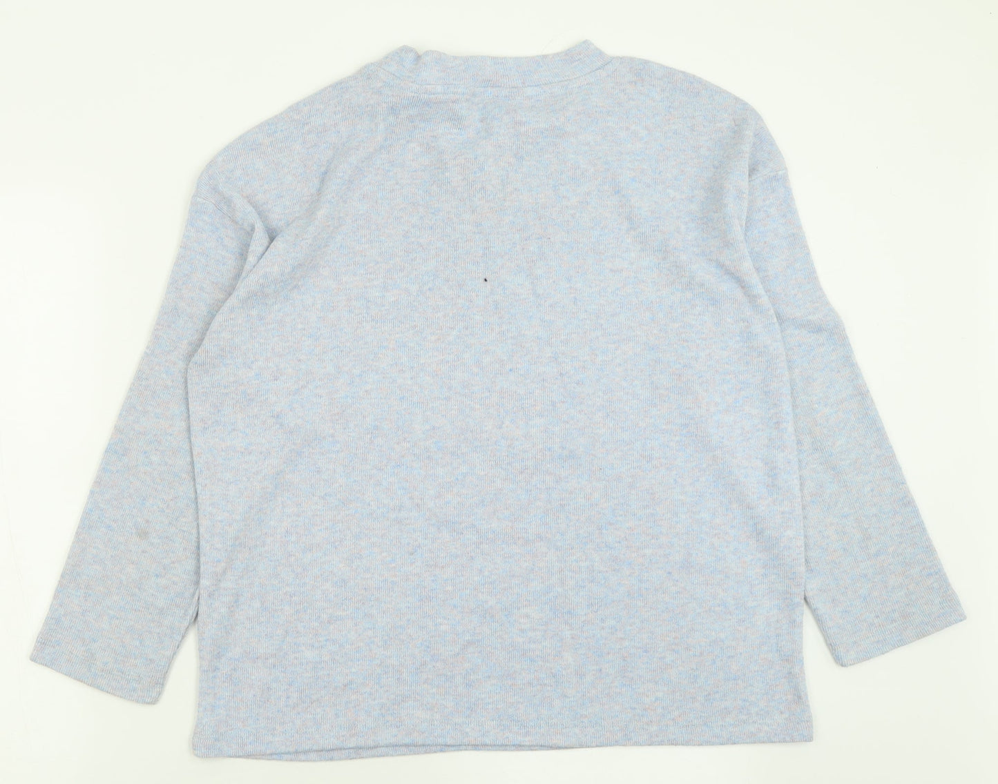 F&F Womens Blue Crew Neck  Viscose Pullover Jumper Size 10