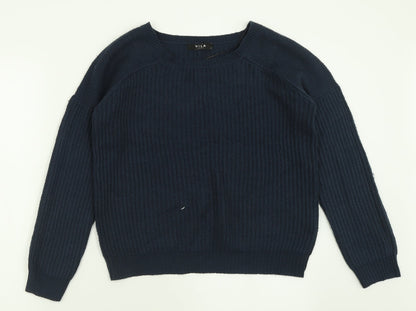 Womens UK Size M VILA Blue Pullover Jumper