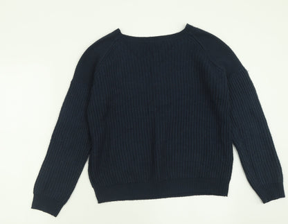 Womens UK Size M VILA Blue Pullover Jumper