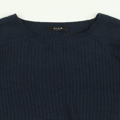 Womens UK Size M VILA Blue Pullover Jumper
