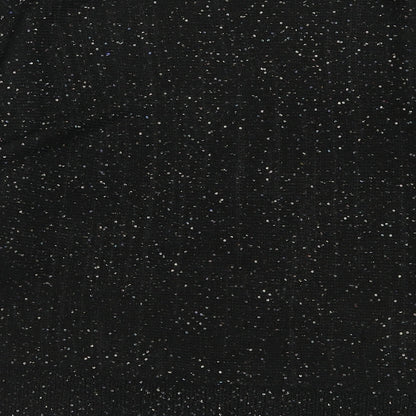 George Womens Black Crew Neck  Polyester Pullover Jumper Size S