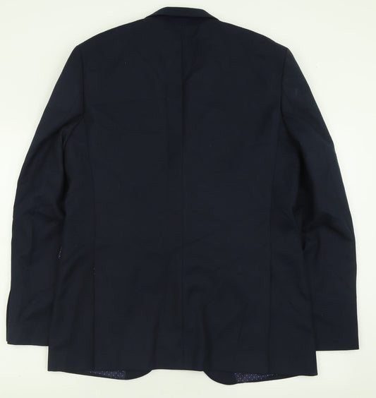 Mens UK Size 42 Cedar Wood State Regular Blue Suit Jacket