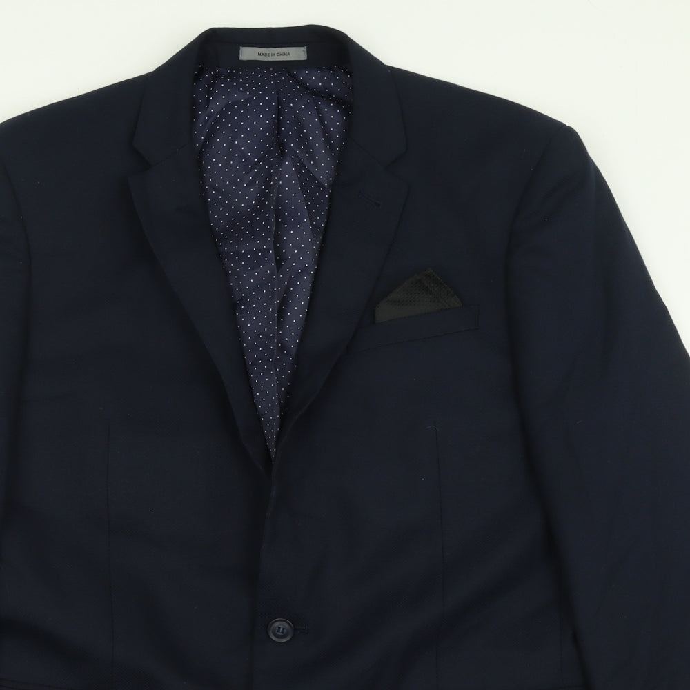 Mens UK Size 42 Cedar Wood State Regular Blue Suit Jacket