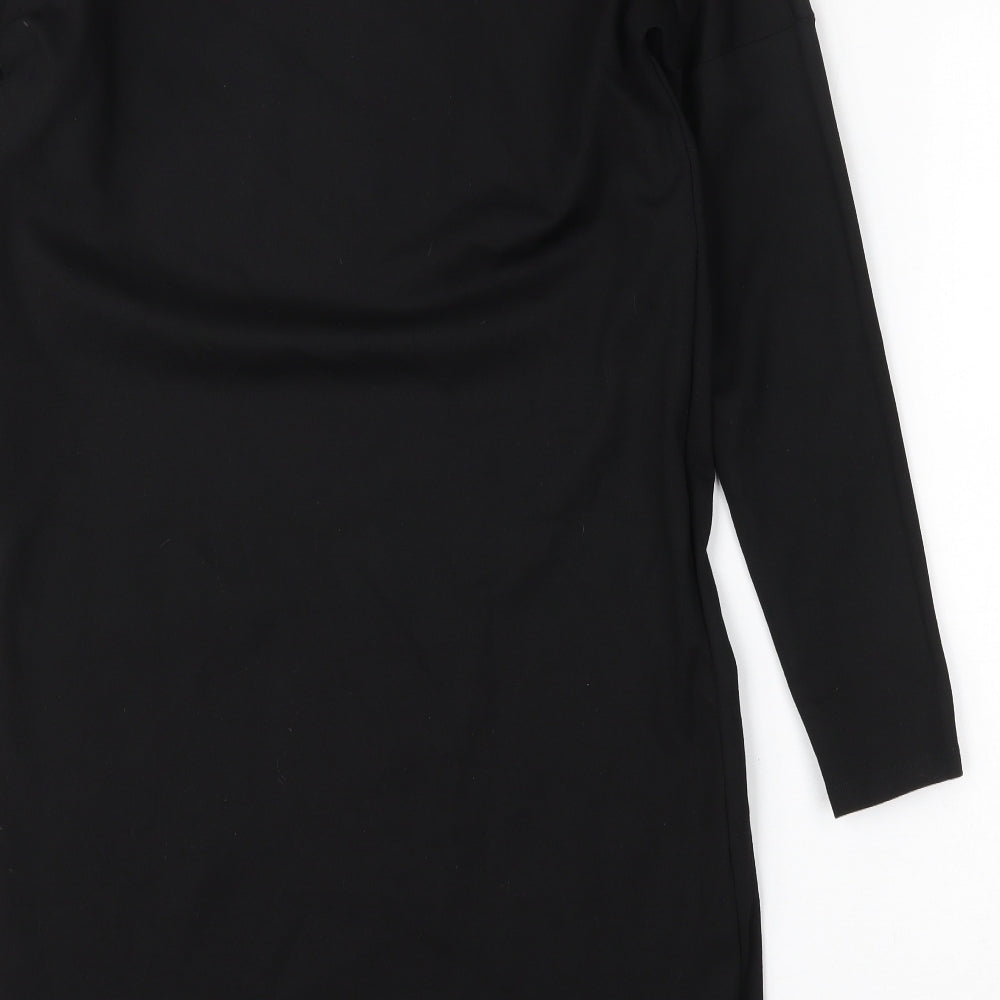 New Look Womens Black  Viscose Pencil Dress  Size 12  Round Neck
