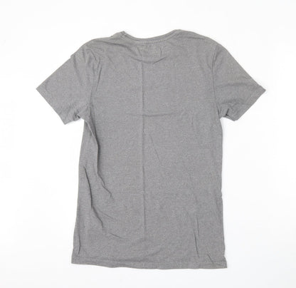 F&F Mens Grey  Cotton  T-Shirt Size XS Round Neck  - Hello weekend