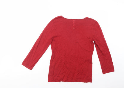 Womens UK Size 10 NEXT Red Pullover Jumper