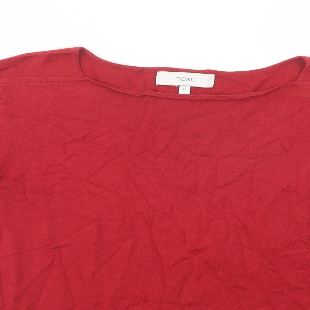 Womens UK Size 10 NEXT Red Pullover Jumper
