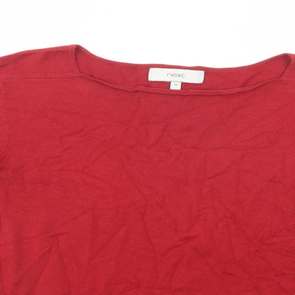Womens UK Size 10 NEXT Red Pullover Jumper