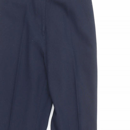 Marks and Spencer Girls Blue  Polyester Dress Pants Trousers Size 14 Years  Regular Button - School Wear