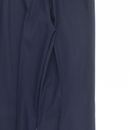 Marks and Spencer Girls Blue  Polyester Dress Pants Trousers Size 14 Years  Regular Button - School Wear