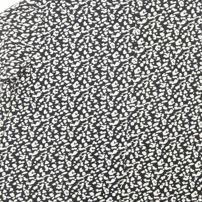 Matalan Womens Black Animal Print  Jacket Blazer Size 16