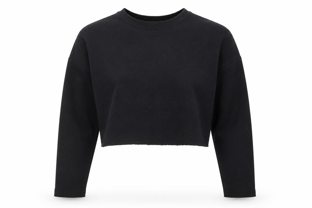 Womens UK Size S Pull & Bear Black Pullover Sweatshirt