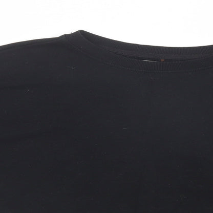 Womens UK Size S Pull & Bear Black Pullover Sweatshirt